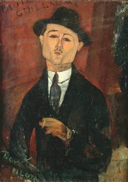 portrait de Paul Guillaume, jeune homme au chapeau